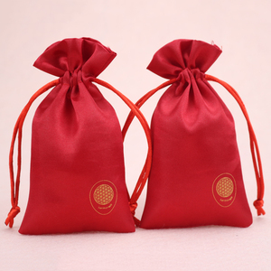 Sacs cadeaux du Nouvel An chinois, sacs en satin pour cadeaux de mariage, pochettes à bijoux avec cordon de serrage - Product Image 6