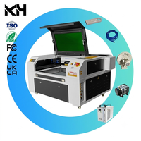 Machine de gravure laser 6040 50W/60W/80W CO2, graveur/découpeur laser pour cuir, bois, pierre, MDF, papier, nouveau support Ruida AI/DXF