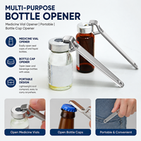 Décapsuleur sifflet porte-clés doré, décapsuleur personnalisé en acier inoxydable et bois avec coupe-ongles métallique
