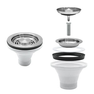 EN274 Certified 304 Edelstahl Waschbecken Korbs ieb Einfache Installation | Beeindrucken der wasserdichter Spülbecken-Abfluss stopfen - Product Image 2