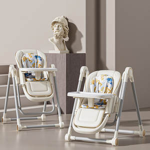 كرسي أطفال عالي متعدد الوظائف من المصنع 3 في 1، أرجوحة أطفال وكرسي هزاز بارتفاع قابل للتعديل - Product Image 1