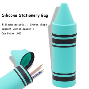 Estuche de Lápices de Silicona Personalizado al por Mayor para Niños, Estuche Simple para la Escuela, Impresión Personalizada para Niñas - Product Image 3