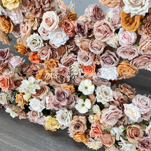 Arche florale en forme de cœur avec support, fond de scène en roses artificielles pour décoration de mariage, arche en forme de cœur de 2 m - Product Image 4