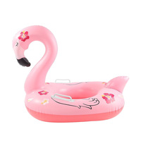 Nouveau Bouée de Natation pour Enfants en Forme de Canard Jaune, Design Animalier de Dessin Animé, Siège Épaissi, Gonflage Manuel, PVC Écologique