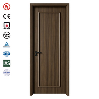 Porte en bois anti-feu certifiée CE, résistance au feu 1 heure, norme européenne, pour hôtel, intérieure, acoustique, avec joint intumescent