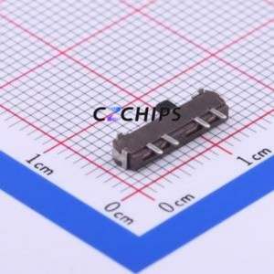 SLM-13-750-1-T23 Slide Switch SMD Switch Single Pole Three Throw Rectangle Pin Header SMD Tab 12.5mm - Product Image 2