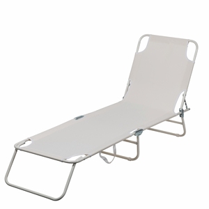 Lettino Prendisole da Spiaggia PORTOFINO in Acciaio/Polyester, Set da 4 - Product Image 2
