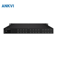 NDS3228M-N H.265 24 canaux pour encodeur de réseau optique à fibre SRT RTMP HLS M3U8 1U