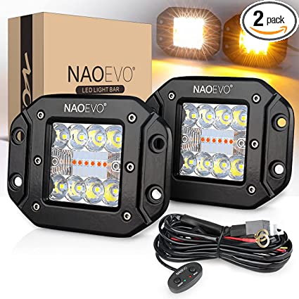 NAO-Barra de luz Led para todoterreno, Kit de 5 ", 72W, 144W, 4x4, Atv, camión, cápsulas de luz de trabajo, para Jeep y Suv