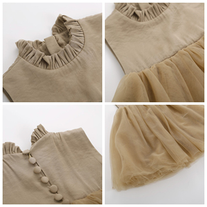 <span class=keywords><strong>Ropa</strong></span> para bebé pequeño, falda hinchada, vestido de princesa, vestido de cumpleaños para <span class=keywords><strong>niña</strong></span>, vestidos de tutú con cuello levantado sin mangas para <span class=keywords><strong>niña</strong></span> de 1 a 7 años - Product Image 2