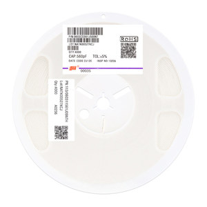 Condensateur céramique 0603 560pF 5% 50V C0G Montage en surface SMD Chip 0603CG561J500NT - Product Image 1