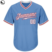Maillot de baseball respirant à séchage rapide, boutonné, pour garçons et hommes, unisexe, noir