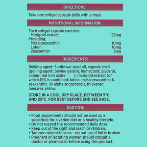 Cápsulas de Luteína y Zeaxantina para el Cuidado de los Ojos, Suplemento Ocular en Cápsulas Blandas, 90 Cápsulas, Extracto de Caléndula, Suplementos Herbales para Adultos, OEM ODM - Product Image 3