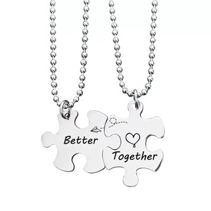 Accessoire d'instrument, porte-clés assorti pour couple, pendentif en acier inoxydable, cadeau pour la Saint-Valentin, logo personnalisé - Product Image 5