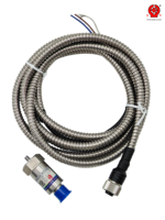 Sensor de Vibración para Bomba de Agua, Transmisor Piezoeléctrico de 4-20 mA, Velocidad RMS, Monitor Centrífugo Sumergible, IP66