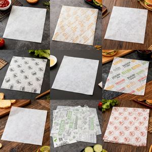 Papier ciré alimentaire réutilisable résistant à la graisse pour hamburgers, sandwichs, rouleaux de poulet, boulettes de riz, logo personnalisé - Product Image 6