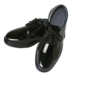 Highlight microfiber officer tactical dress parade leather shoes