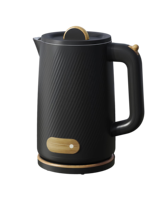 Bouilloire Électrique Sans Fil 2200W 1.7L en Plastique Coloré à Double Couche, Poignée Froide au Toucher, Base Rotative à 360 Degrés, Usage Domestique