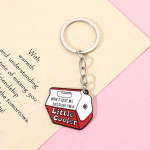 Llavero de Metal con Forma de Cartón de Leche de Dibujos Animados, Colgante de Metal con la Frase 'NO <span class=keywords><strong>ME</strong></span> ODIE <span class=keywords><strong>PORQUE</strong></span> SOY UN POCO MÁS GENIAL' - Product Image 3