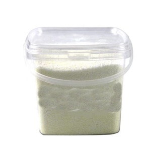 Wholesale 2L plastic bucket for transport food transparent bucket with handle carrying drink bucket