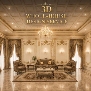 Service de design d'intérieur de luxe style <span class=keywords><strong>rococo</strong></span> pour toute la <span class=keywords><strong>maison</strong></span>, plans 3D, décoration de manoir, plan de chef-d'œuvre - Product Image 1