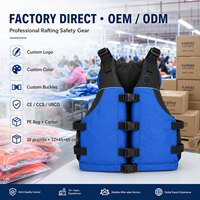 Gilet de sauvetage commercial 150N pour rafting en eaux vives, en Oxford 600D, réglable, pour kayak et sauvetage aquatique