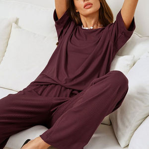 Özel kadınlar Nighty bornoz pijama Allure bornoz pijama bayan lüks, marka saf pamuk jakarlı pijama/ - Product Image 2