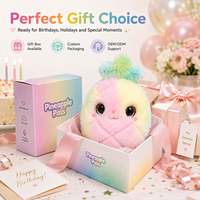 Jouets en peluche IA, Peluche GPT aux yeux émotionnels avec fonctions tactile et répétitive, Fait évoluer l'émpathie et les compétences d'auto-régulation, OEM/ODM