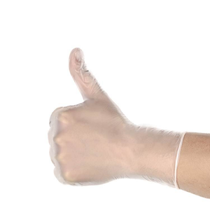 Guantes de vinilo desechables, blancos - Product Image 3