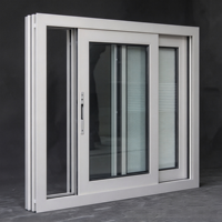 Fenêtre coulissante en aluminium résistante à la pression du vent, étanchéité parfaite, fenêtre coulissante en aluminium pour application en bâtiment de grande hauteur