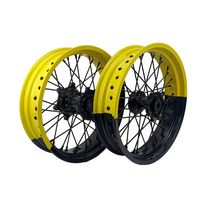 Ensemble de roues Supermoto de 17 pouces pour Sur-Ron Storm Bee, jantes et moyeux de course en alliage d'aluminium CNC haute performance, ensemble complet en stock
