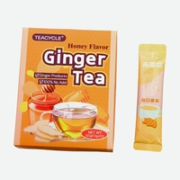 Thé en poudre au gingembre et au miel instantané de qualité supérieure, fabriqué en Chine, en sachets, vente en gros