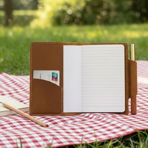 Real Leather Embossed Promotional Notebook Cover Travel <b>Journal</b> Diary Original Handmade Modern in Stock Portable - Product Image 3