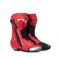 Bottes de moto tout-terrain toutes saisons, hauteur mi-mollet, imperméables, amortissantes, tige en microfibre flexible, semelle extérieure en caoutchouc