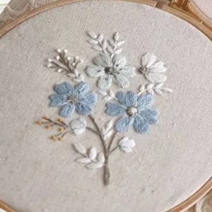 Sunflower Cross-Stitch Fabric Kit Cotton <b>Needle</b> <b>Threader</b> Yarns Embroidery Hoop for Home Decoration Rug Punch - Product Image 2