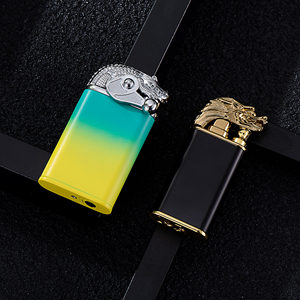 Encendedor croc de doble llama con logo personalizado, nuevo diseño, 2,0, venta al por mayor - Product Image 3