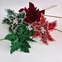 Décoration de Noël pour porte, fleurs artificielles en polyester, couleur et taille personnalisables, pour extérieur, intérieur, maison, centre commercial, festival, vacances