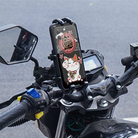 Support de téléphone pour moto ABS, support de vélo électrique avec support de rétroviseur