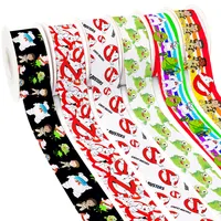 Ghosts Hot Movies polyester printed grosgrain ribbon fabric wholesale for decoration DIY craft