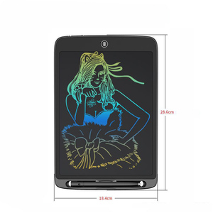 Per bambini tavoletta di scrittura LCD colorata Doodle tavoletta di scrittura con funzione di blocco cancellabile riutilizzabile per bambini da 12 pollici tavoletta da <span class=keywords><strong>disegno</strong></span> - Product Image 6