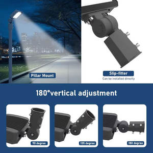 Luminaria LED Tipo Caja de Zapatos con Carcasa Fundida a Presión, 150W/30W, IP66 Impermeable, para Exteriores, Estacionamientos, Calles - Product Image 2