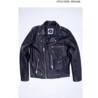 Nouvelle veste de moto en cuir pleine fleur pour homme, qualité supérieure, fine, coupe-vent, hiver, noire, col montant, fermeture éclair, respirante