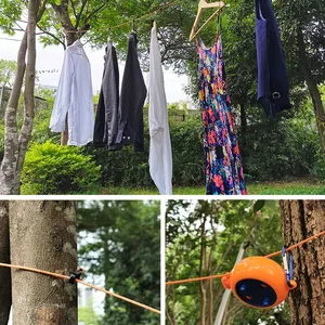 Accessoires pour hôtel et camping <span class=keywords><strong>Corde</strong></span> à <span class=keywords><strong>linge</strong></span> extérieure en <span class=keywords><strong>plastique</strong></span> pour le séchage du <span class=keywords><strong>linge</strong></span> et le camping - Product Image 5