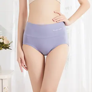 Papier atmungsaktive Unterwäsche Große Größe Komfort Baumwolle Hohe Taille Höschen Kurze Weiche Damen Atmungsaktive Plus Size Höschen