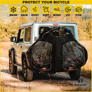 <span class=keywords><strong>Housse</strong></span> <span class=keywords><strong>de</strong></span> vélo personnalisée pour 2 vélos, couverture <span class=keywords><strong>de</strong></span> vélo <span class=keywords><strong>de</strong></span> <span class=keywords><strong>transport</strong></span>, Protection <span class=keywords><strong>de</strong></span> vélo <span class=keywords><strong>de</strong></span> voyage, stockage, couvertures imperméables - Product Image 4