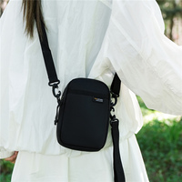 Mini sac à bandoulière vertical léger en nylon pour tous les jours, unisexe, petit sac à bandoulière, sac à bandoulière pour téléphone