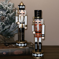 Kreativer Diamant 30cm Nussknacker-Soldat Weihnachtsdekoration Puppe Kindergeschenk Büro/Hotel Festliche Dekoration