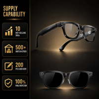 Lunettes Intelligentes IA 2026 avec Caméra HD 20MP, Traduction en Temps Réel, Audio, Étanche IP66, pour Hommes et Femmes