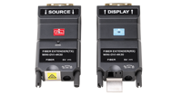 Convertisseur de média DVI vers fibre optique 4K 10 Gbit/s jusqu'à 2 km LC sur fibre monomode avec audio stéréo externe pour l'industrie de la diffusion télévisuelle