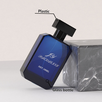 Emballage personnalisé pour flacon de parfum 100 ml, flacon en verre carré rectangulaire de luxe pour homme avec boîte